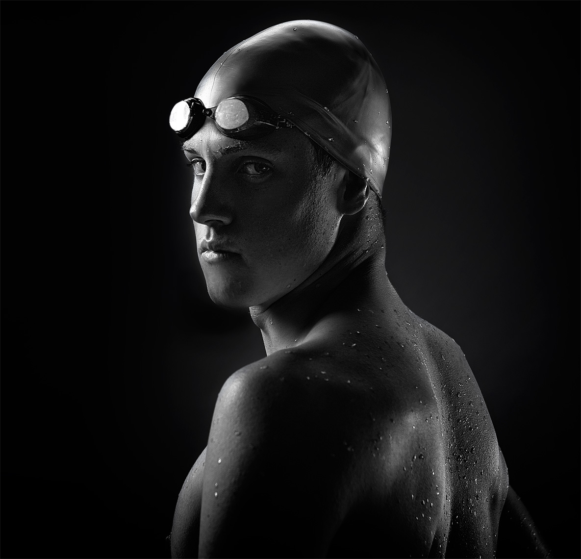 black-and-white-studio-sports-portrait-for-espn-rise-swimmer-ann-arbor-editorial-photographer-scott-stewart