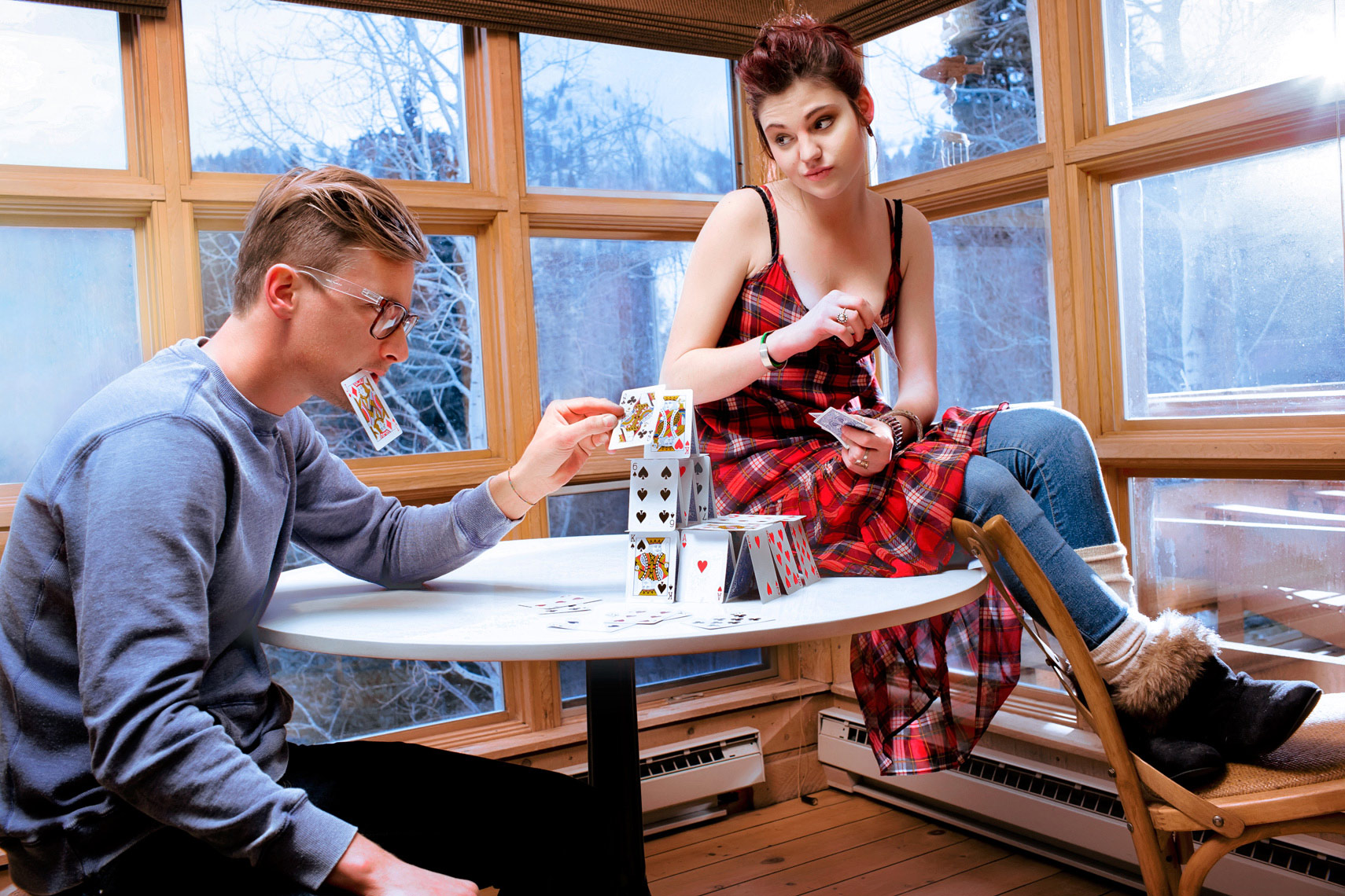 lifestyle-photo-of-couple-stacking-cards-in-ann-arbor-editorial-photographer-scott-stewart